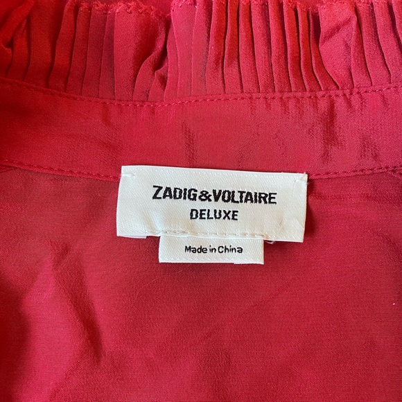 Zadig & Voltaire Taccora Silk Blouse New Medium - Picture 7 of 8